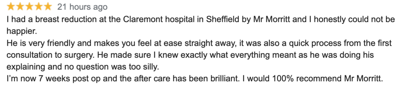 breast reduction review