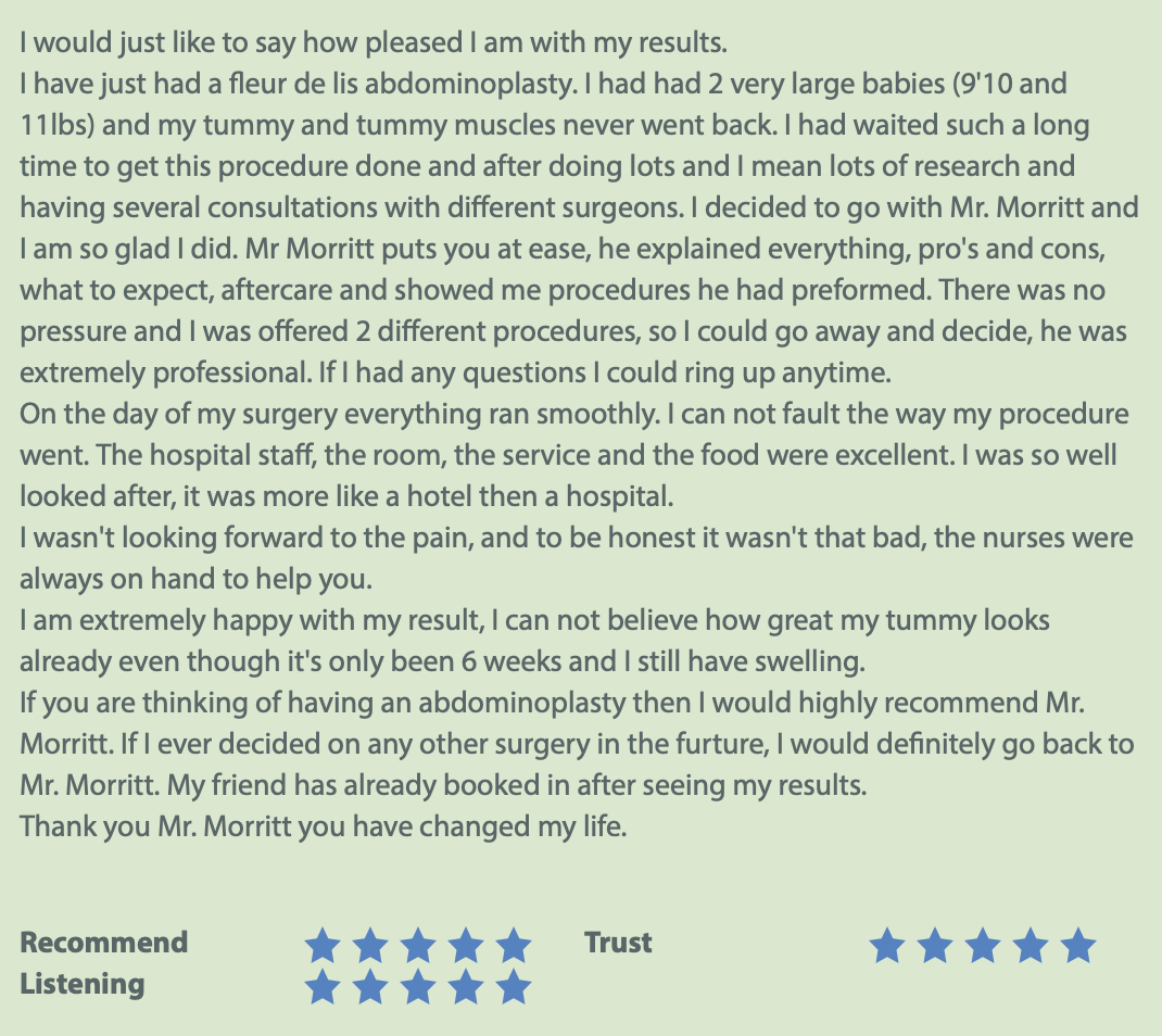 op rated fdl fleur de lys tummy tuck abdominoplasty review sheffield