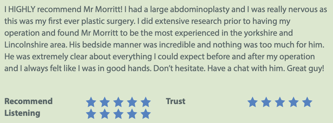 top rated fleur de lys abdominoplasty tummy tuck review sheffield