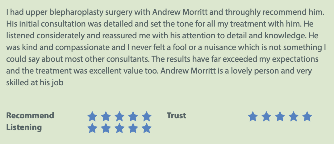 top rated eyelid lift blepharoplasty review