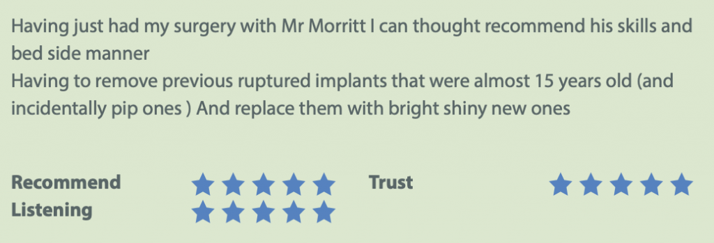 PIP breast implant replacement 